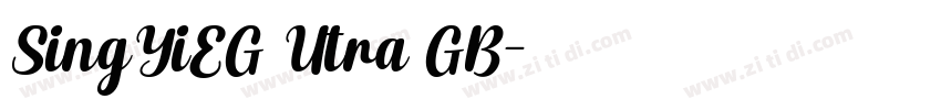 SingYiEG Utra GB字体转换
